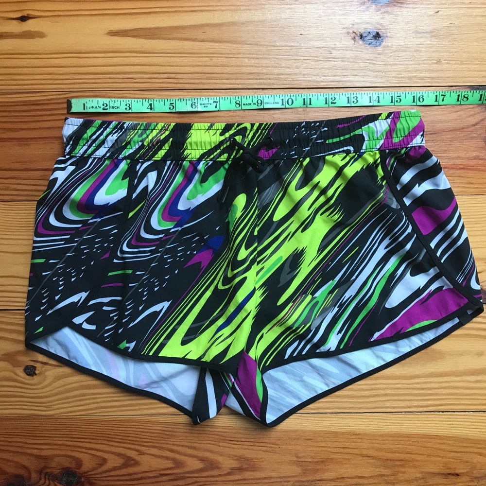 Fabletics Multi-Colored Running Shorts, Euc, M - image 3